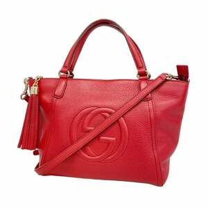 GUCCI Red Leather Bag
